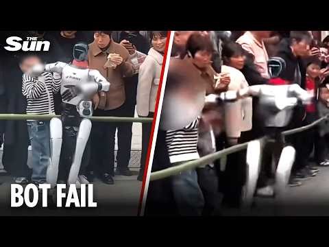 Shocking moment robot slaps boy in the face during dance show in China