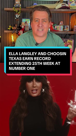 This is insane. Twenty-five weeks. TWENTY FIVE WEEKS! Ella Langley’s “Choosin’ Texas” climbs back to No. 1 on the Billboard Hot 100 this week, extending her own all-time record and reclaiming the top spot from Taylor Swift, who took it from her three weeks ago. Now three heavy hitters are lined up right behind her: Tate McRae’s “Housewife” debuts at No. 2, Olivia Rodrigo and Chappell Roan’s “Expectations” rockets to No. 3, and Zach Bryan’s “Lies” with Lana Del Rey lands at No. 4. Country is stil