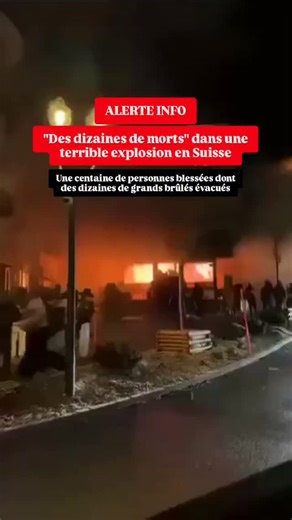36 quai des Orfèvres on Instagram: "🚨 ALERTE INFO | "Des dizaines de personnes présumées décédées" dans une terrible explosion dans un bar à Crans-Montana en Suisse. 🇨🇭 Le plan national est déclenché. 🚩 Intervention "toujours en cours". ❌️ Secteur bouclé. Important dispositif de secours déployé, avec 10 hélicoptères, 40 ambulances et au moins 150 secouristes. Selon les médias locaux, une centaine de personnes sont grièvement blessées dont des dizaines de grands brûlés évacués dans différents