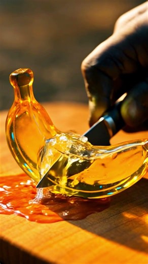 When Glass Turns Liquid: A Mesmerizing AI ASMR Experiment #fruit #aivideo