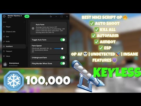 BEST MM2 SCRIPT OP 🔥AutoFarm • Kill All • Auto Shoot😈• 💀 UNSTOPPABLE