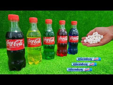 Cola Mentos Experiments !!! Cola, Cola, Coca Cola VS Mentos in the toilet