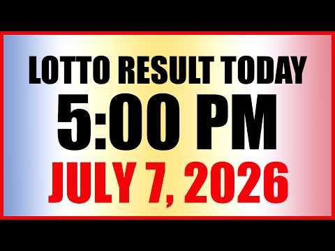 Lotto Result Today 5pm Draw July 7, 2026 Swertres EZ2 PCSO