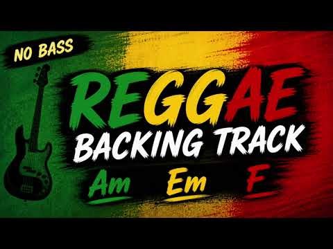 Reggae Instrumental NO BASS Backing Track in A Minor | (124 BPM) | Shuffle