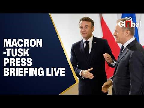 LIVE: Macron & Tusk Brief Media After Poland-France Summit | EU Security Focus