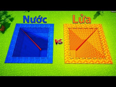 SO SÁNH THÀNH CÔNG LỬA VÀ NƯỚC SLENDERMAN SẼ CHỌN HỐ NÀO ĐỂ NHẢY XUỐNG MÀ KHÔNG CHẾT TRONG MINECRAFT