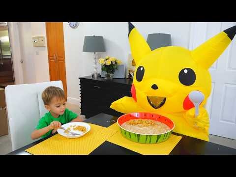 Vlad and Niki children morning routine story with Huge Toy