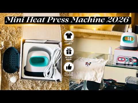 Mini Heat Press Machine 2026 Complete Review | Live Printing Test & Income Guide