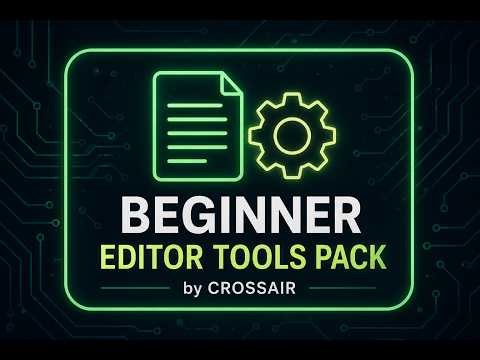 Beginner Editor Tools Pack for Unity-Quick Demo