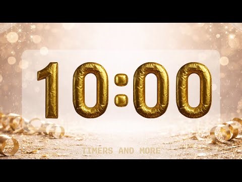 10 Minute Silent Countdown Timer for New Year 2026 🎆