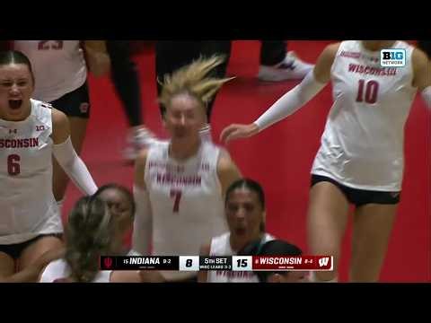 Highlights vs Indiana || Wisconsin Volleyball || Oct. 1, 2026