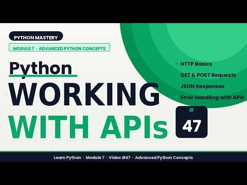 Working with APIs in Python | REST API Calls using requests