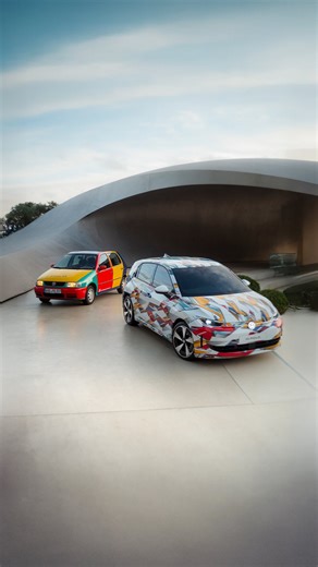 The OG. And what comes next. The original Polo Harlekin meets the ID. Polo. Iconic color, unmistakable attitude, then and now. #Volkswagen #Polo50 #HarlequinStory #IDPolo __ ID. Polo - Near-production concept car. | Volkswagen