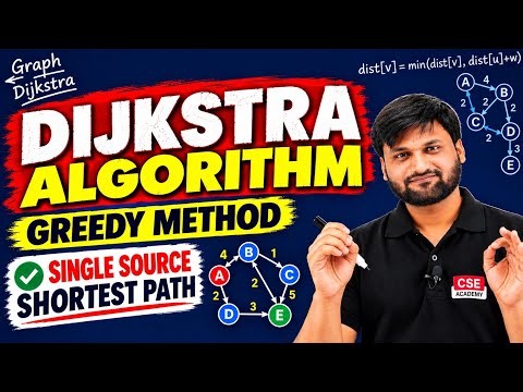 Dijkstra Algorithm | Single Source Shortest Path | Greedy Method | DAA | part -2