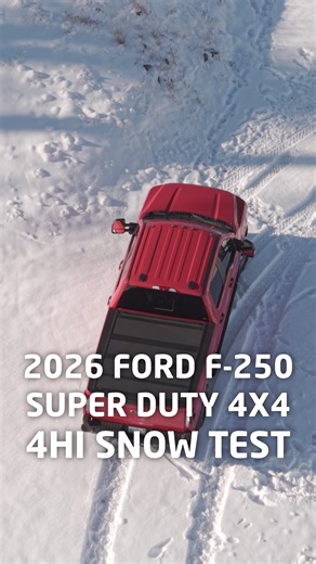 Testing the Ford F250 Super Duty with the Off-Road Package in the snow, in 4-Hi #carreview #newcar #offroad
