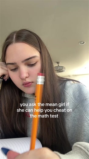 mean girl helps you cheat on a test #asmr #lofiasmr #cheat #cheater #school
