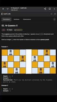 Day -52/100 N-Queens II 🔥 | Backtracking Explained Step-by-Step | LeetCode 52 #coding #leetcode
