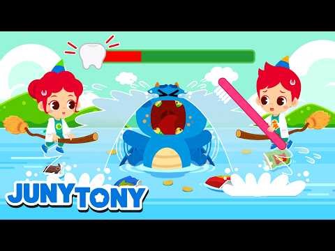 Why Is Baby Dragon Crying? 🧩| The Secret Of The Lake 🐲| Interactive Songs for Kids | JunyTony