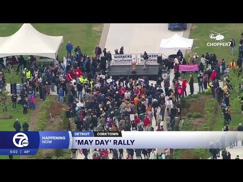 May Day rally happening at Michigan Central Depot