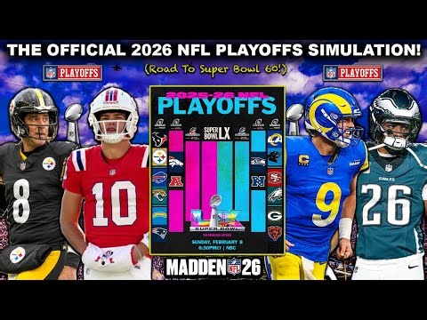 Simulating The 2026 NFL Playoffs On Madden! (Live Games)