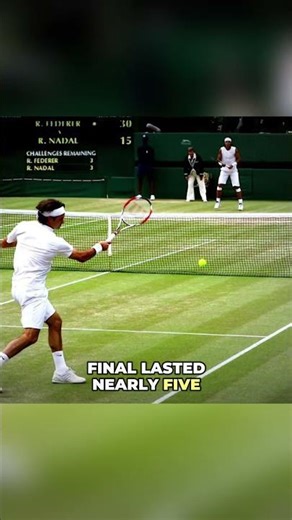 Nadal Breaking Federer's Streak Like This #tennis #wimbledon #goat