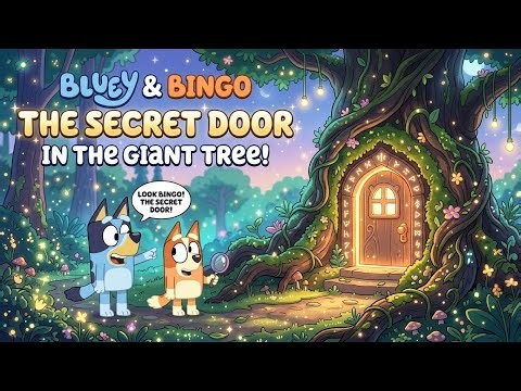 Bluey and Bingo 🌳✨ The Secret Door in the Giant Tree | Magical Forest Adventure for Kids