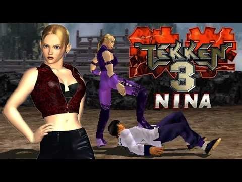 Tekken 3 Nina Williams Combos + Gameplay | Classic Fighting Game | ZARSLANGAMER.