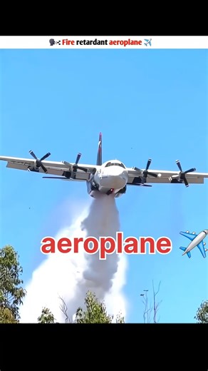 fire retardant aeroplane ✈️ #aeroplane #facts #shorts