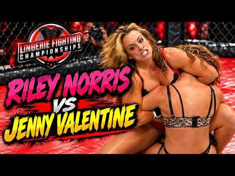 Riley Norris vs Jenny Valentine NASTY match | Lingerie Fighting Championships