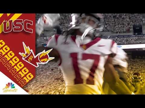 USC's Kayden Dixon-Wyatt SILENCES Penn State crowd with touchdown | Big Ten on NBC Sports