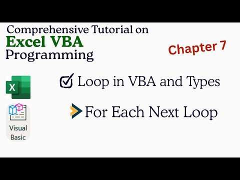 For Each Next Loop in VBA (Excel VBA Programming Chapter 7)