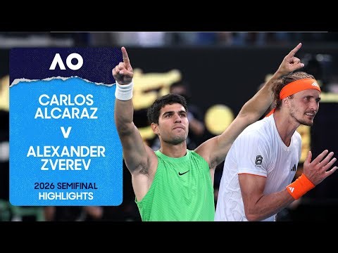 Carlos Alcaraz v Alexander Zverev Highlights | Australian Open 2026 Semifinal