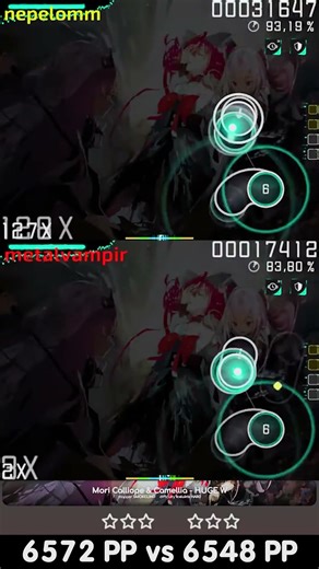 DUEL SHOW nepelomm vs metalvampir - osu! tournament [Map 1] #osu #replay #osugame #stream
