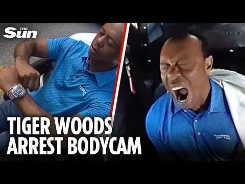 Moment Tiger Woods fails sobriety test & asks ‘I’m being arrested?’ before falling asleep in cop car