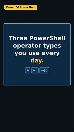 PowerShell Operators Part 1: Arithmetic, Assignment & Comparison #Shorts #automation #powershell