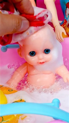 Satisfying Unboxing Barbie Doll & Bathroom Set Toys, ASMR Video #shorts