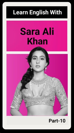 Learn English With Sara Ali Khan