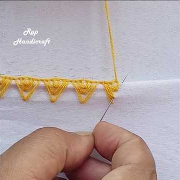 So Pretty So Cute Border Design Embroidery Tutorial #youtube #ytshorts #trending #viralshorts