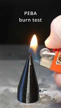 PEBA burn test
