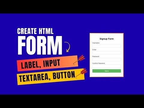 HTML & CSS Full Course 2026 | Lesson 6A – HTML Forms & Input Types Explained