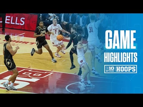 Purdue vs. Wisconsin | HIGHLIGHTS | Big Ten Men's Basketball | 01/03/26