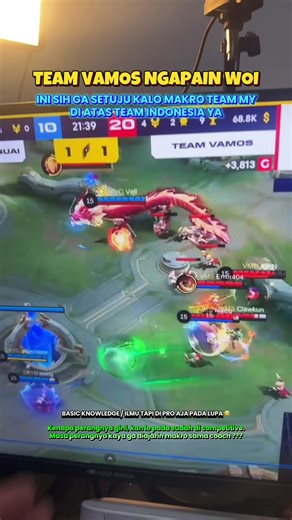 Team Vamos ngapain woi?! Ini sih ga setuju ya makro MY di atas Indo 💆‍♂️ #Mobilelegends #MLBB #mobilelegendsmalaysia🇲🇾 #GOTF #Vamos