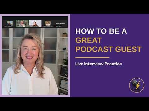 How to Be a Great Podcast Guest (Live Interview Practice) | Speaking for Business Growth