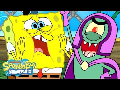 1 Hour of Plankton Being Plankton 👁️ | SpongeBob