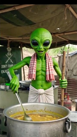 Alien making sabji..! 😧 #shorts #trending #viral