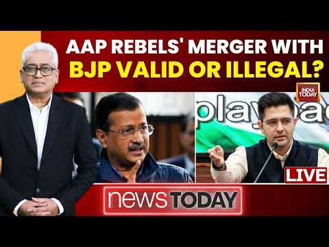 Rajdeep Sardesai LIVE: AAP Rebels' BJP Merger Valid Or Illegal? | Abhishek Manu Singhvi Exclusive