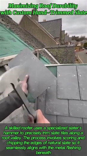 ​How Craftsmen Precision-Cut Slate Using a Slater's Hammer
