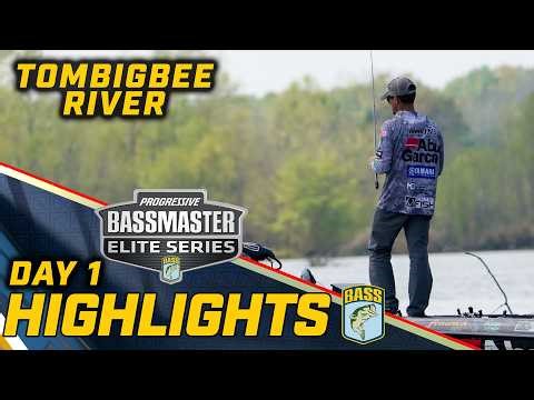 Highlights: Day 1 of Bassmaster ELITE at Tennessee-Tombigbee