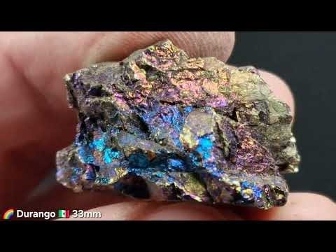 Iris chalcopyrite bornite 33mm 🌈 Mexico 🇲🇽 -- www.rossminerals.com