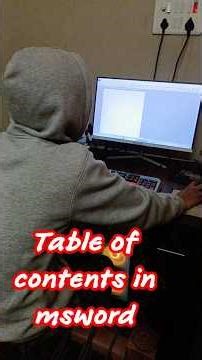 Msword में table of contents का used || Table of contents in msword #tranding #viral #foryou
